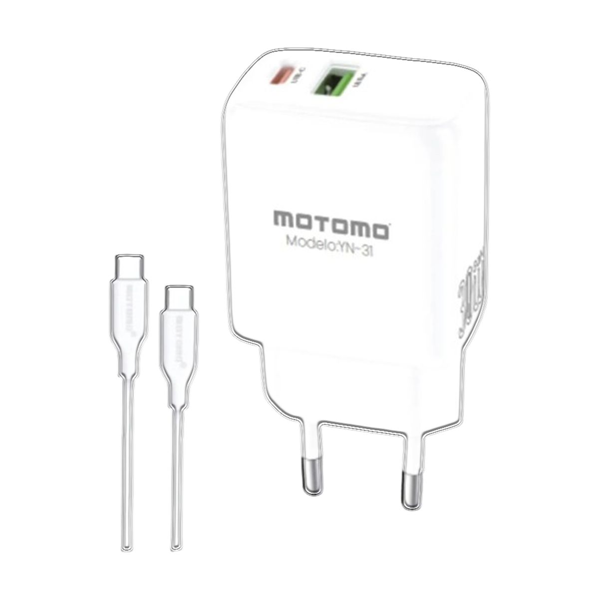 MOTOMO - Cargador Tipo C 30w Gan Motomo