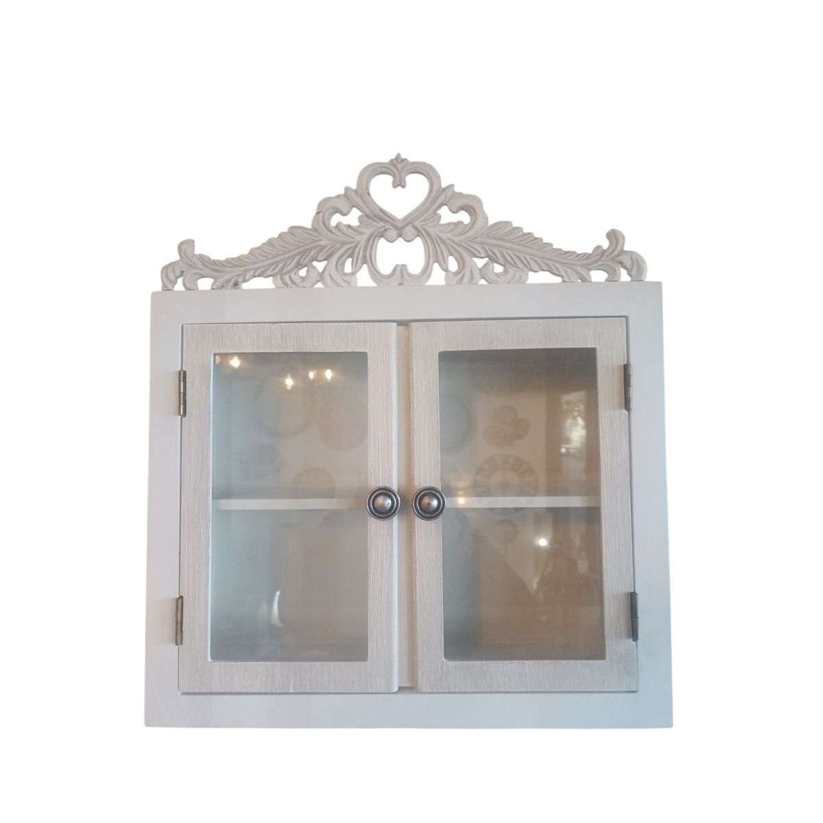 GENERICO - REPISA ESTANTE MADERA BLANCO SHABBY CHIC