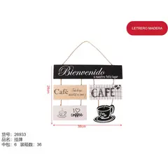 GENERICO - Letrero de madera (bienvenido a nuestro feliz lugar - 28cm*38cm) 26933