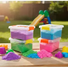 GENERICO - Arena Cinética Arena Mágica Color Surtidos Peso Neto 1kg