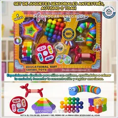 GENERICO - Set De 6 Juguetes Sensoriales Para Niños, Antiestrés,Autismo O Tdah