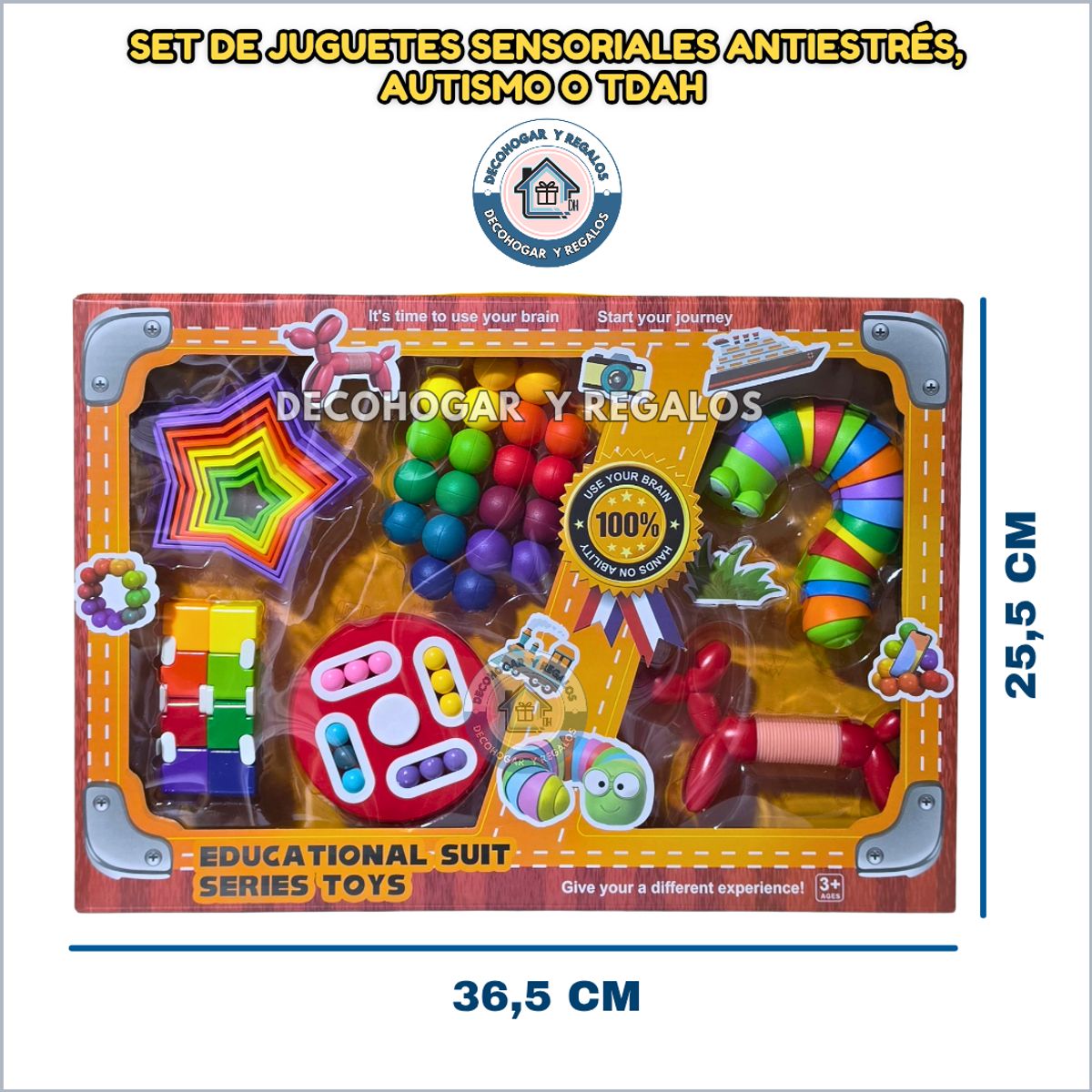 GENERICO - Set De 6 Juguetes Sensoriales Para Niños, Antiestrés,Autismo O Tdah