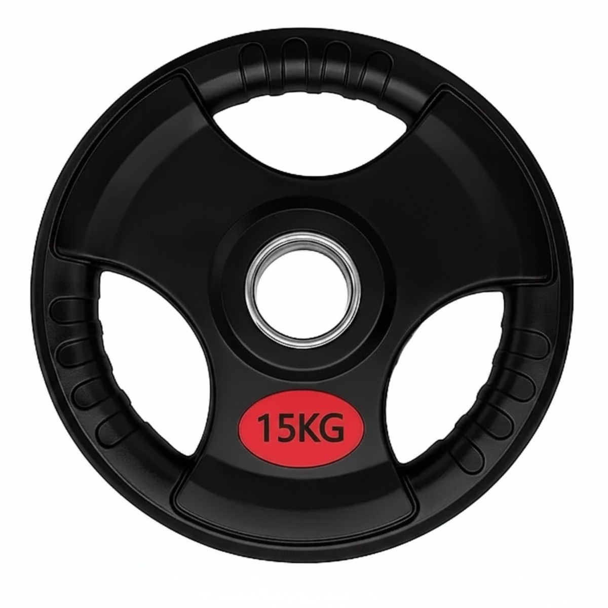 GENERICO - Disco Olimpico 15kg - Triple agarre recubrimiento Premiun ( 1 unidad )