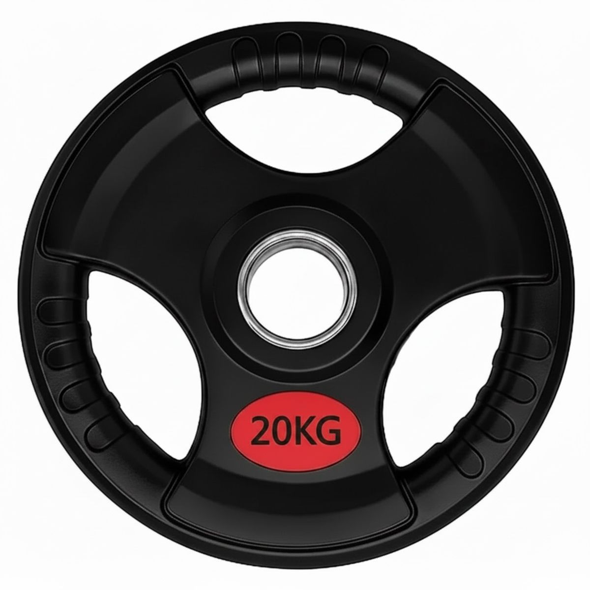 GENERICO - Disco Olimpico 20kg - Triple agarre recubrimiento Premiun ( 1 unidad )