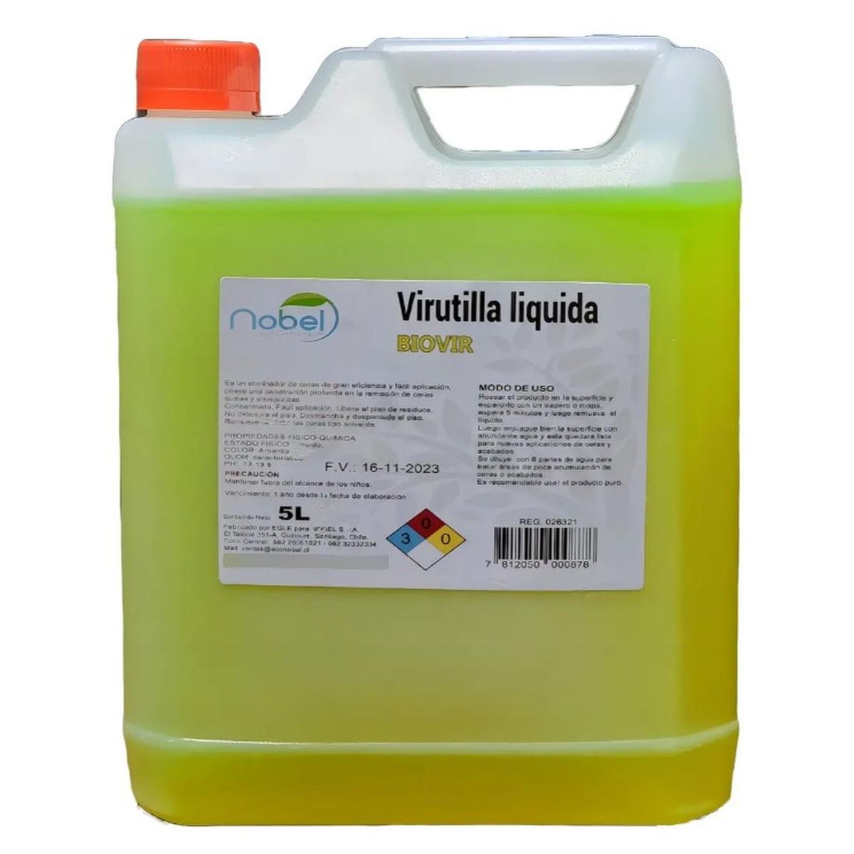 GENERICO - Virutilla Liquida Removedor De Cera para pisos 5 litros