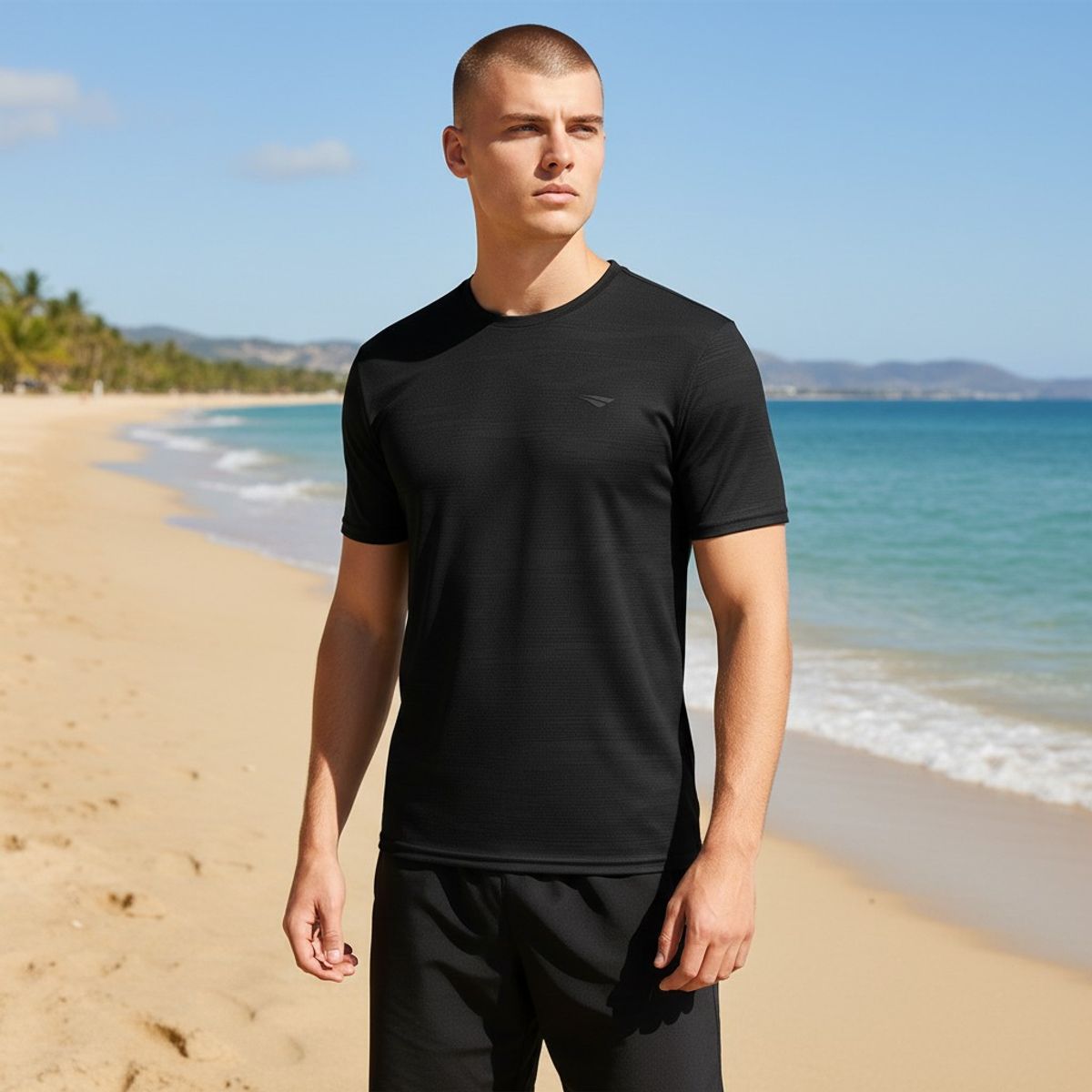 PENALTY - POLERA PENALTY TREINO ESSENCIAL PRINT NEGRO