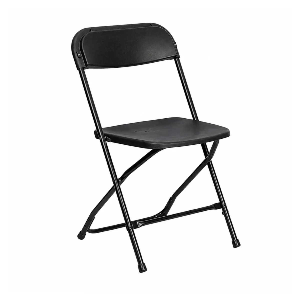 MOBOI - Silla Plegable Negra de Polipropileno y Metal Resistente