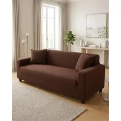 GENERICO - Funda De Sofa 4 Cuerpos Tela Cuadrille De Elastico Premium