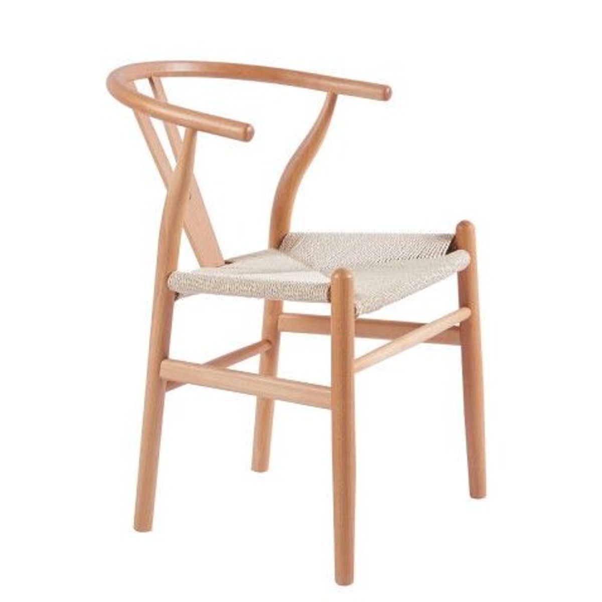 MOBOI - Pack 2 Sillas Wishbone Madera Natural