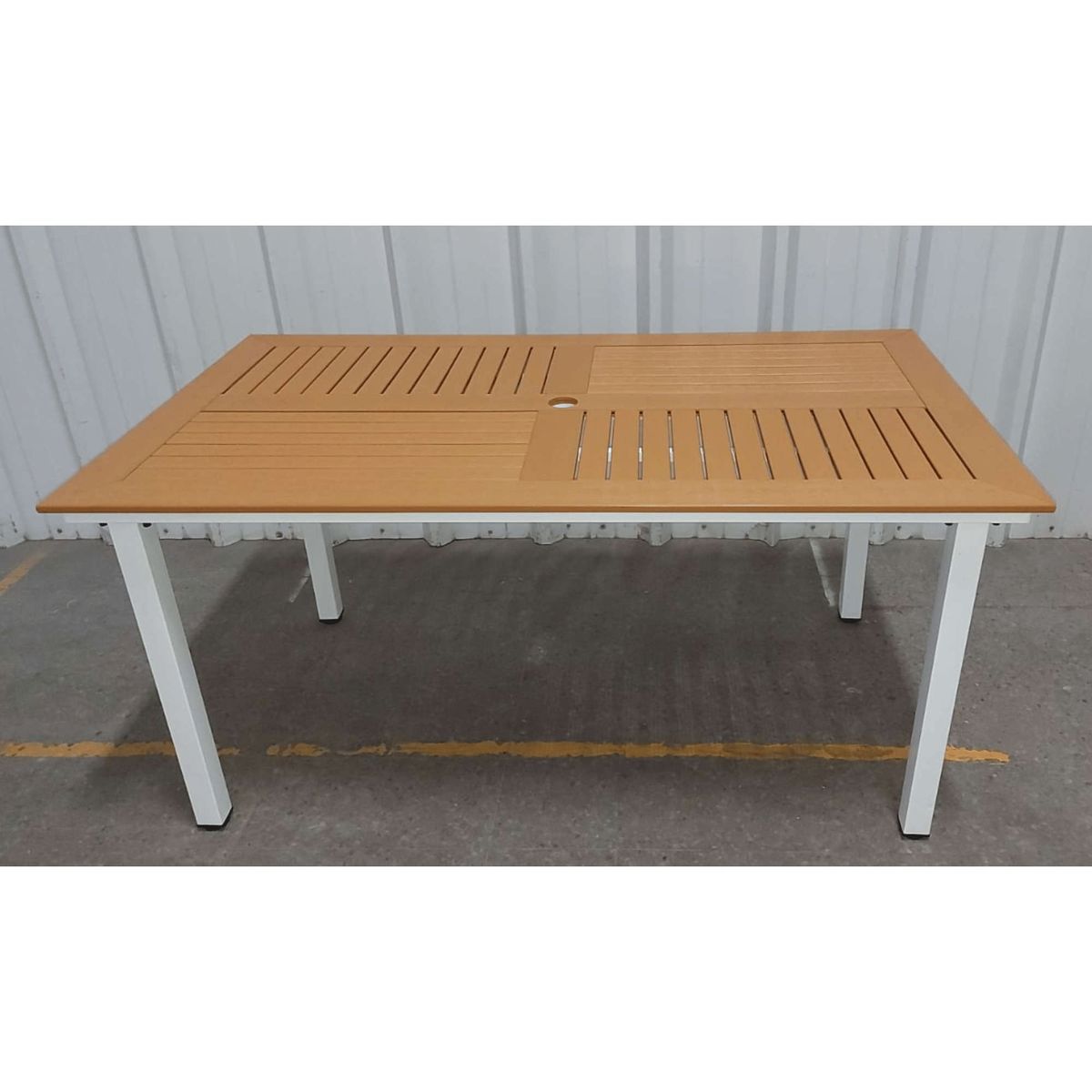 GENERICO - Juego De Comedor exteriores 160cm 4 sillas Terraza resiste agua y sol Marrón