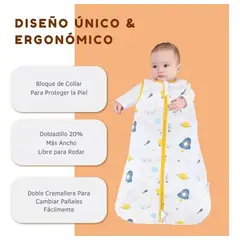 GENERICO - Saco De Dormir Para Bebés, De Algodón Sin Mangas, De 0 A 18