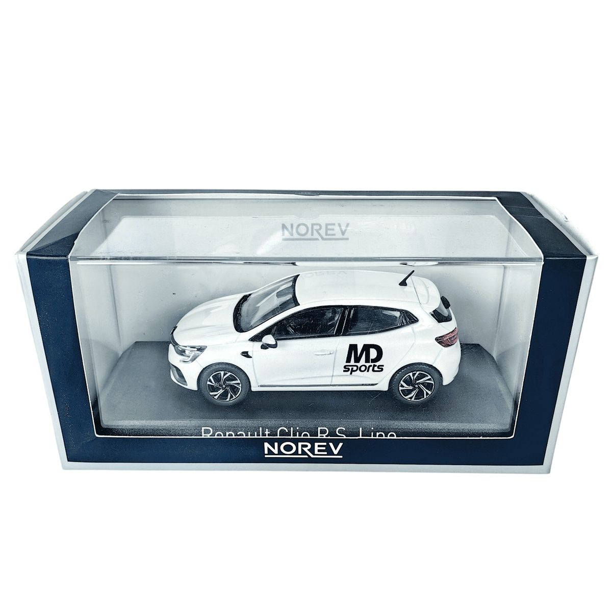 GENERICO - Deportivo Renault Clio RS Line 2019 Pearl White Caja Acrilica 1:43 NOREV
