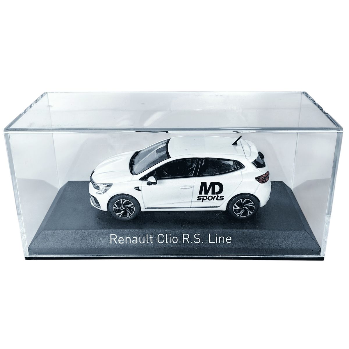 GENERICO - Deportivo Renault Clio RS Line 2019 Pearl White Caja Acrilica 1:43 NOREV