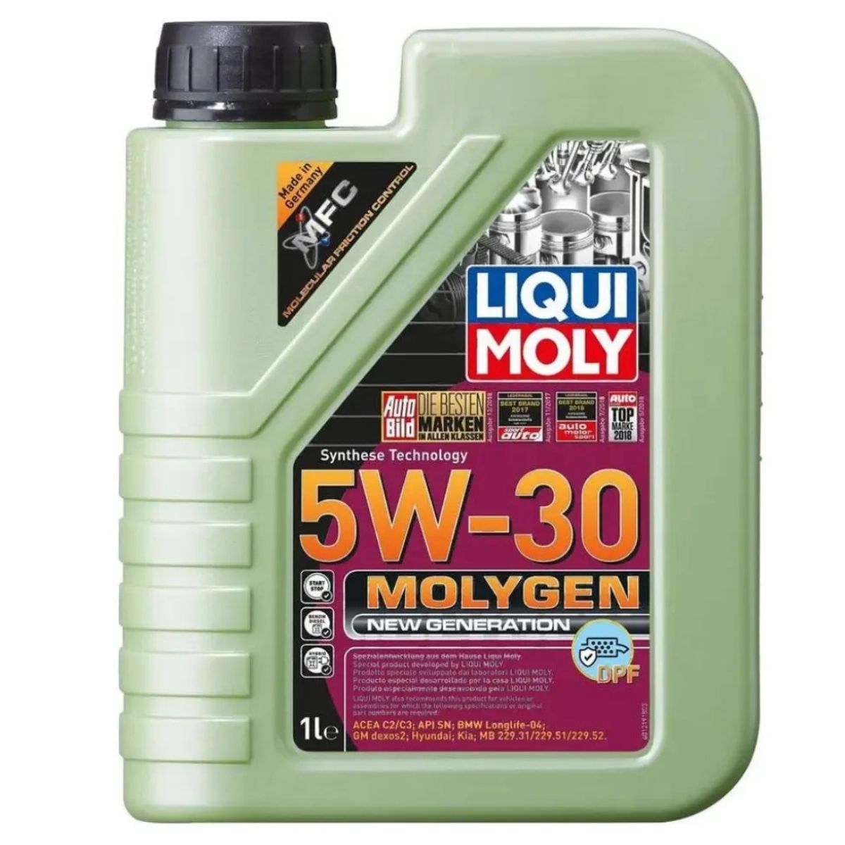 LIQUI MOLY - Aceite 5w30 Liqui Moly New Generation Full Sintetico Dpf 1lt