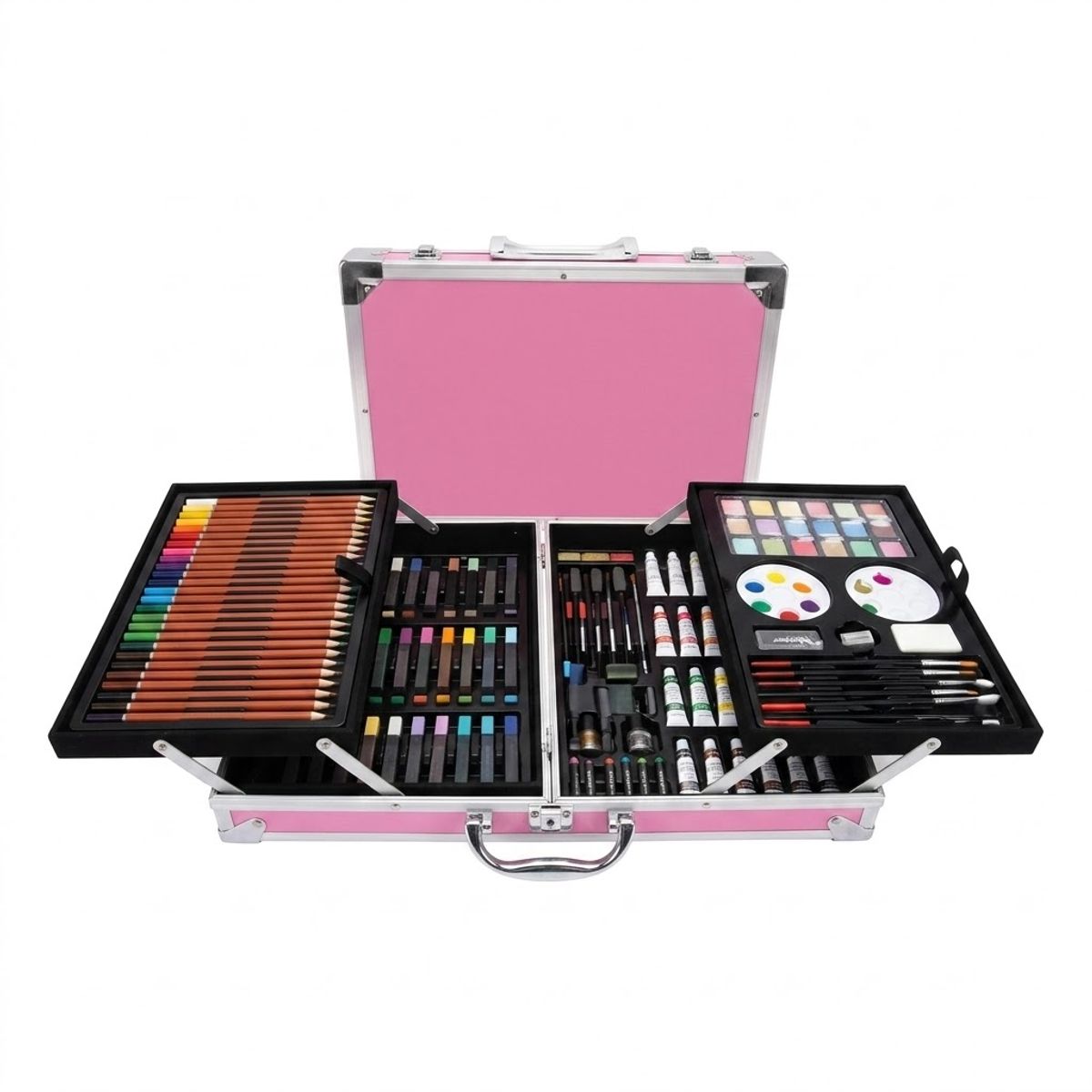 GENERICO - Set De Arte 145 Pcs Maleta Lapices Pintar