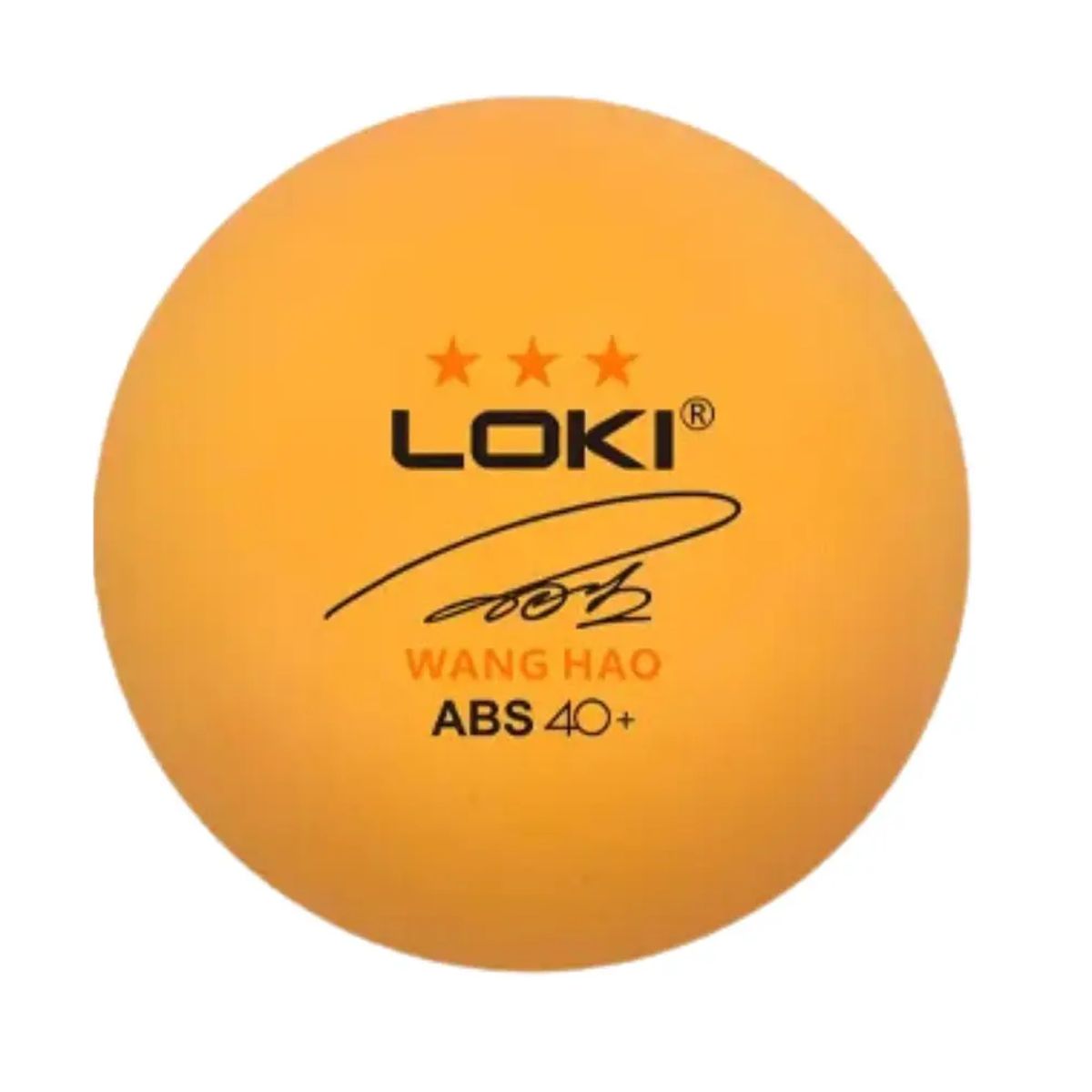 LOKI - Set 12 Pelotas Tenis de Mesa Pro 3 Estrellas Abs 40+ Naranja