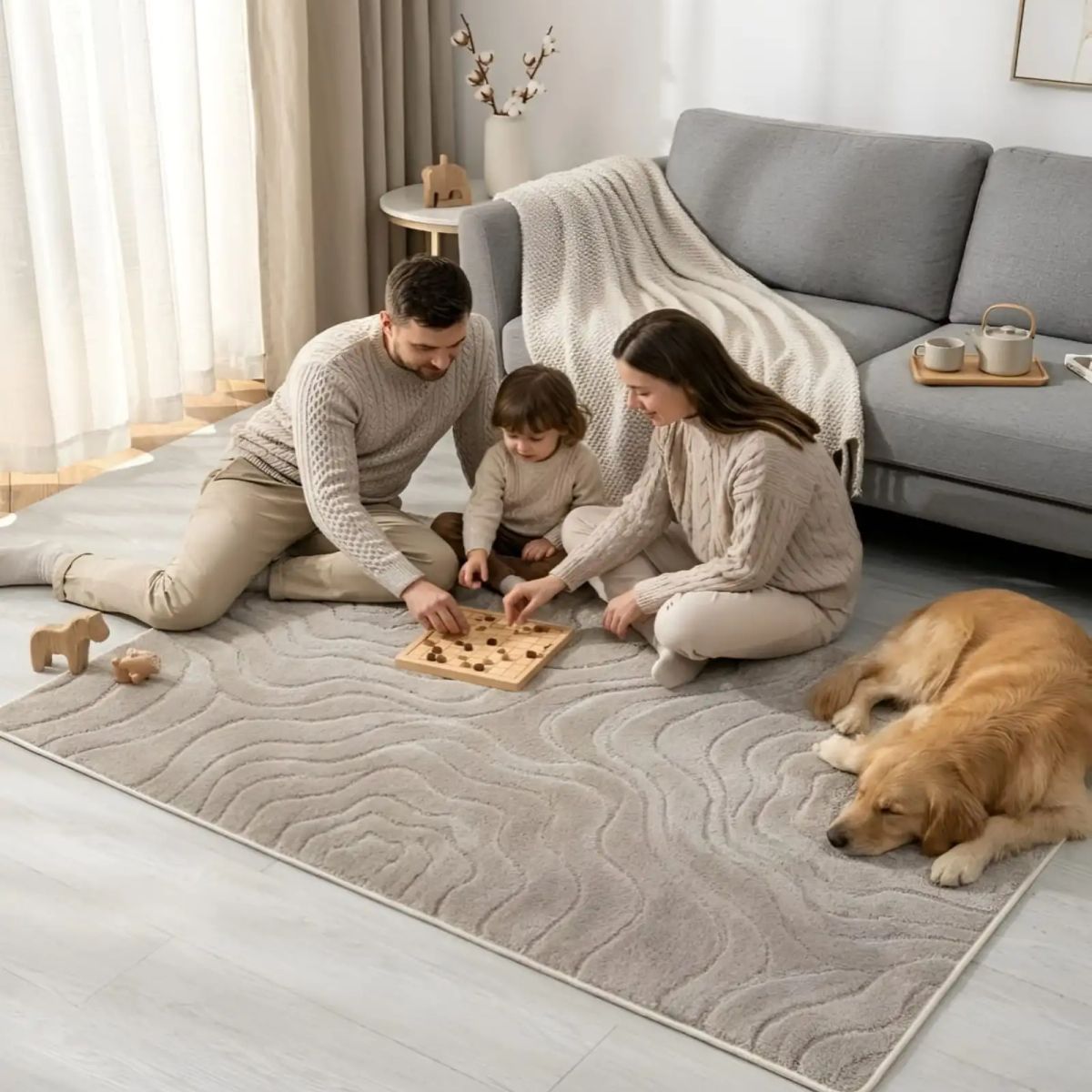 GENERICO - Alfombra de Interior Estilo Nórdico Minimalista