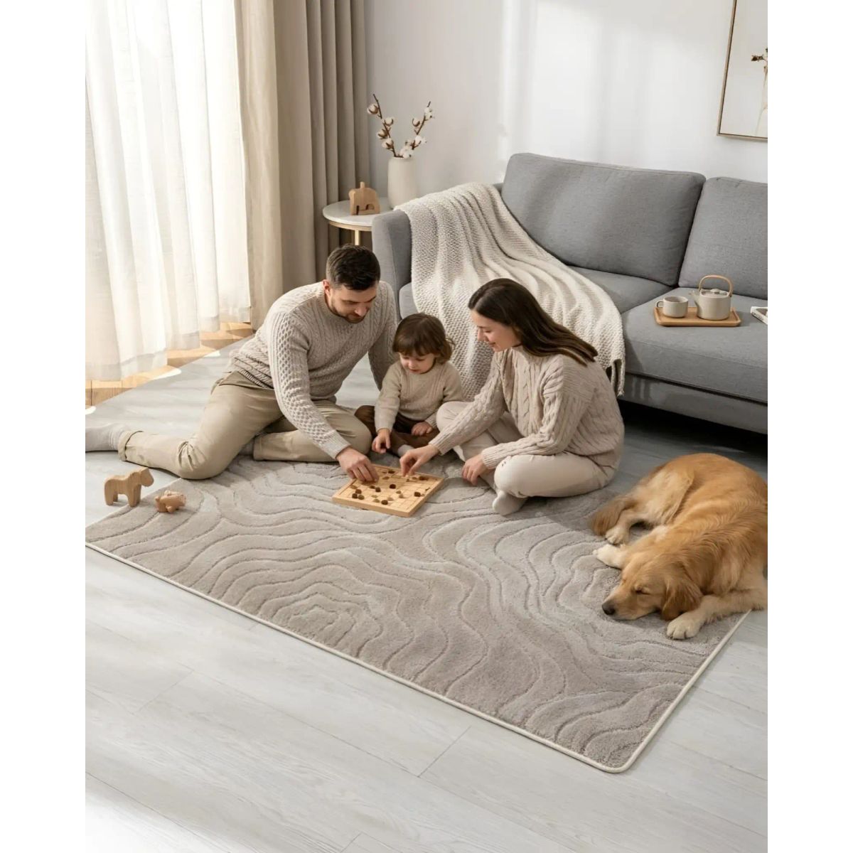 GENERICO - Alfombra de Interior Estilo Nórdico Minimalista