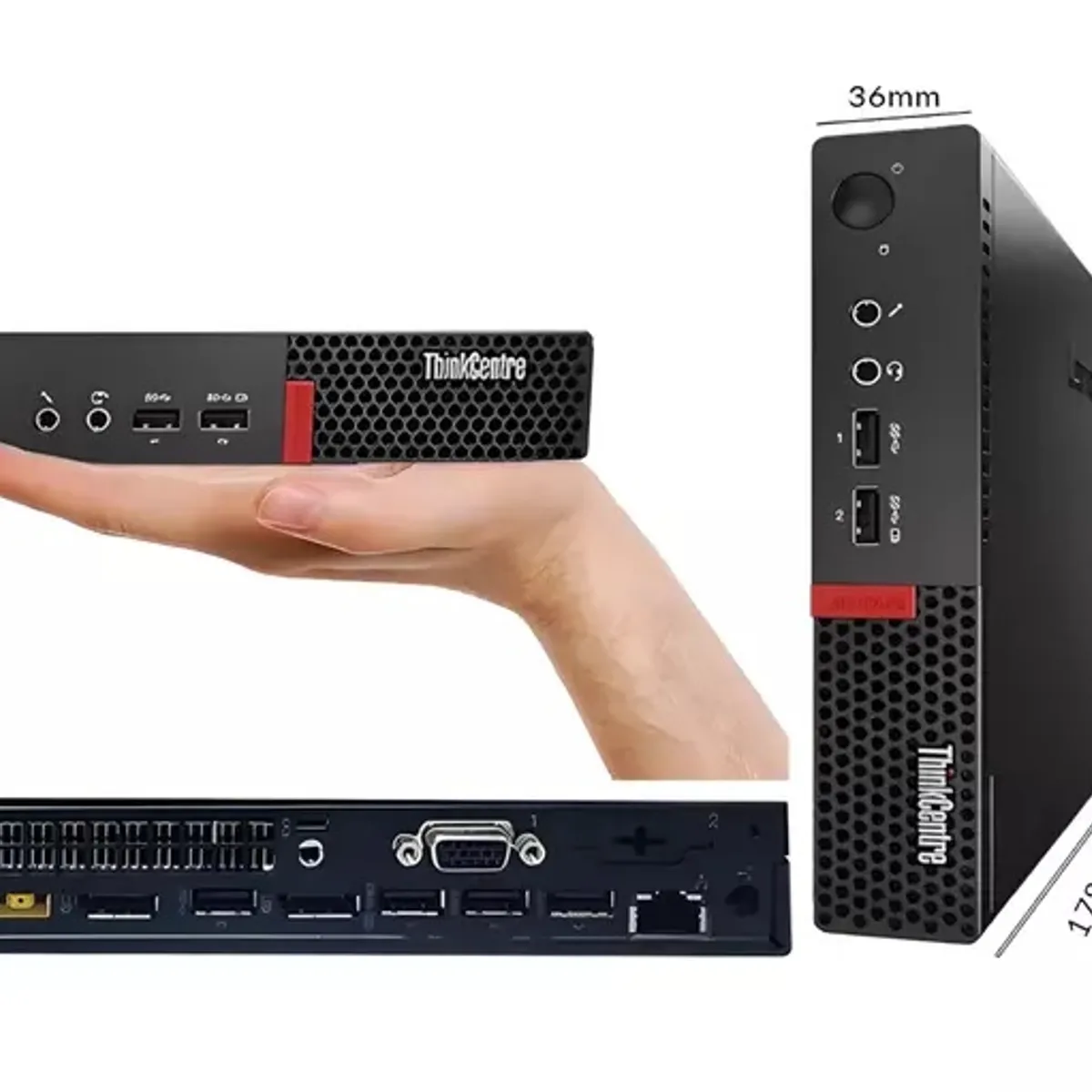 LENOVO - LENOVO TINY M920Q, SSD 256, HDD 500, 8 GB EN RAM