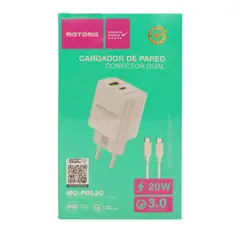 MOTOMO - Cargador Tipo C 20W Carga Rapida