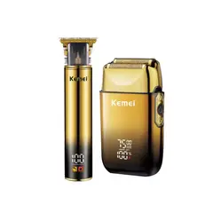 KEMEI - Maquina Afeitadora Profesonal km-2131 Color Dorada