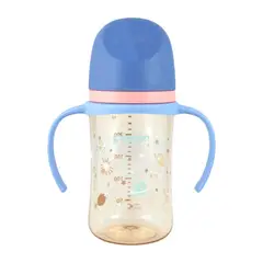 PIGEON - Biberón Mamadera Softouch Planets 3 con Asa 240 ml