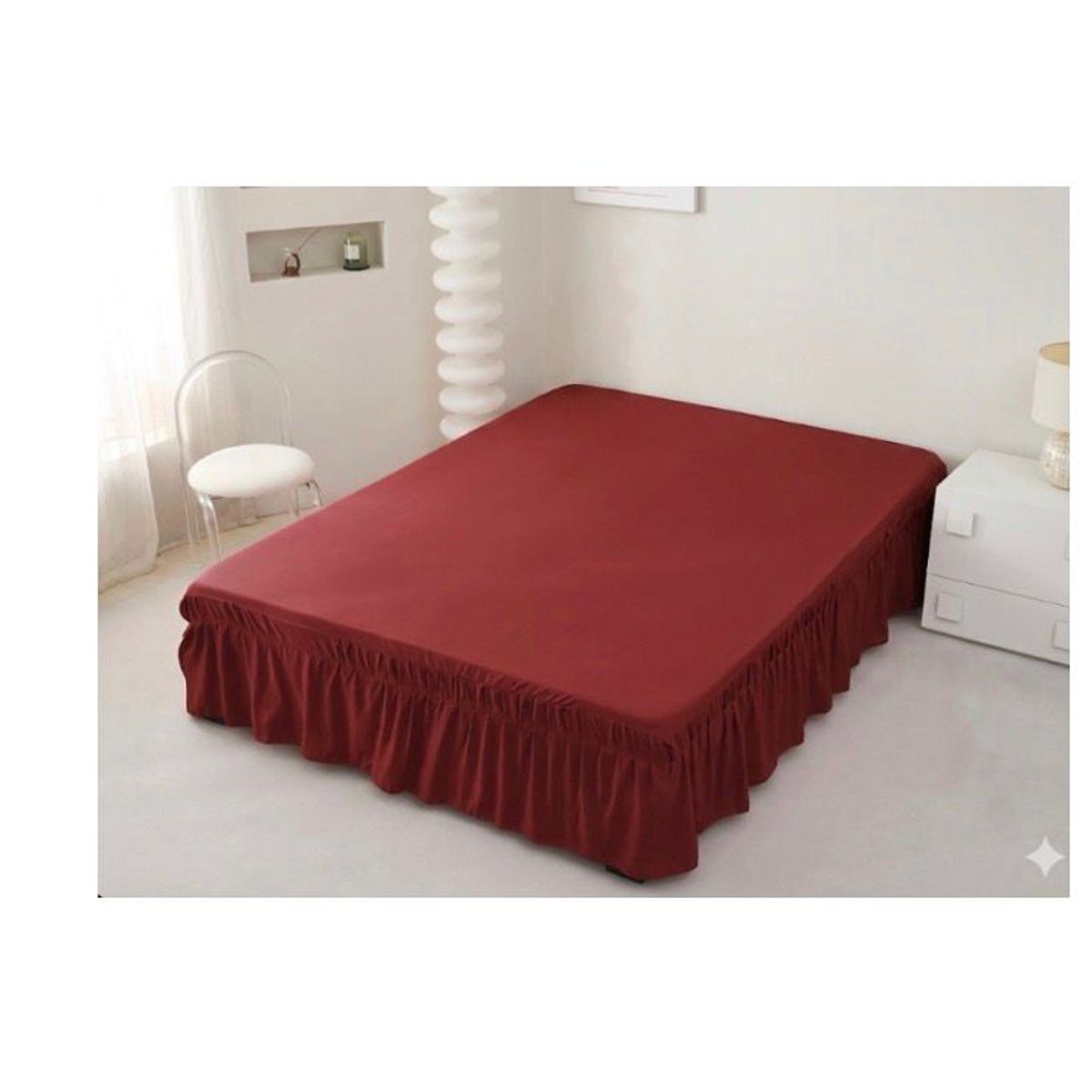 GENERICO - Faldon De Cama 1.5 Plaza BURDEO