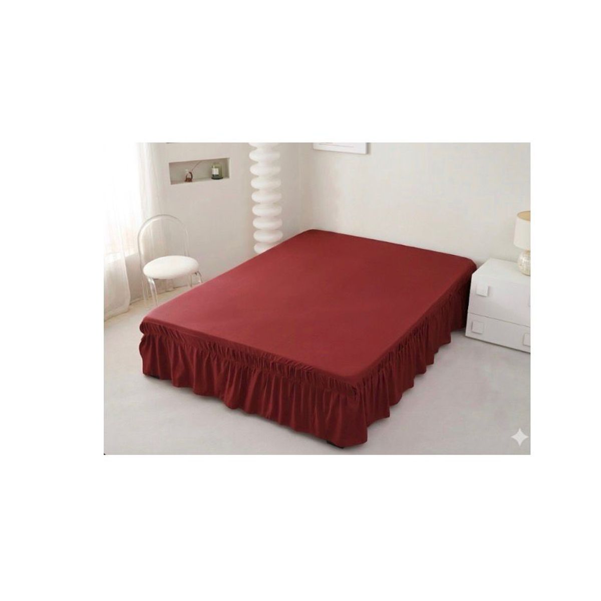 GENERICO - Faldon De Cama 1.5 Plaza BURDEO