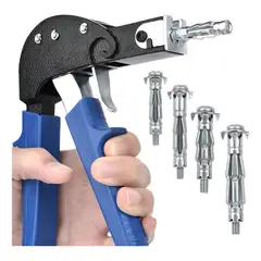 GENERICO - Herramienta Pistola Anclaje Pared Hueca Tarugo Araña 72pcs
