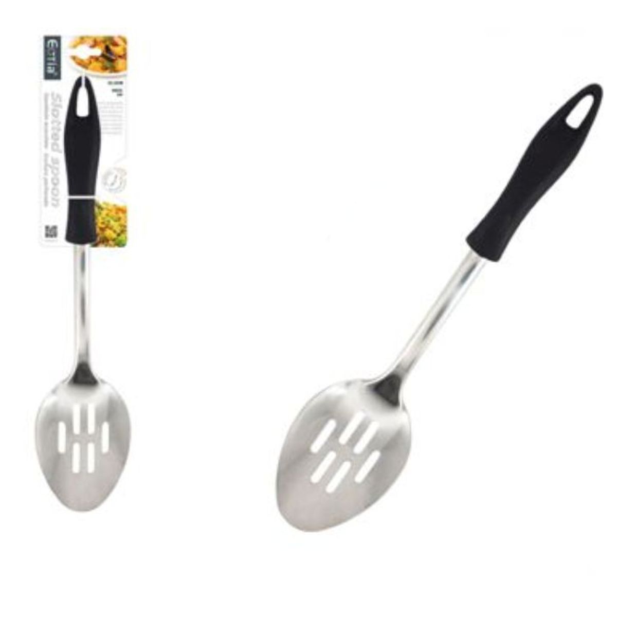 GENERICO - Cuchara Calada De Cocina 33.5 cm - Acero Inoxidable y Mango Ergonómico - 1 Unidad