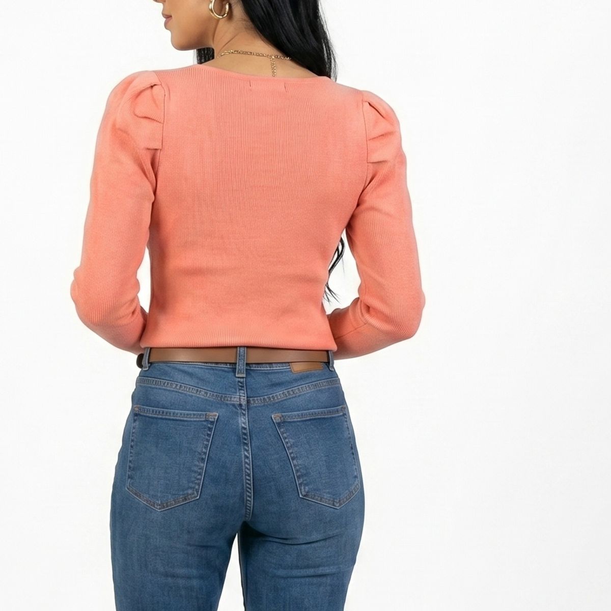 HIPSY SWIMWEAR - Sweater básico manga princesa colores