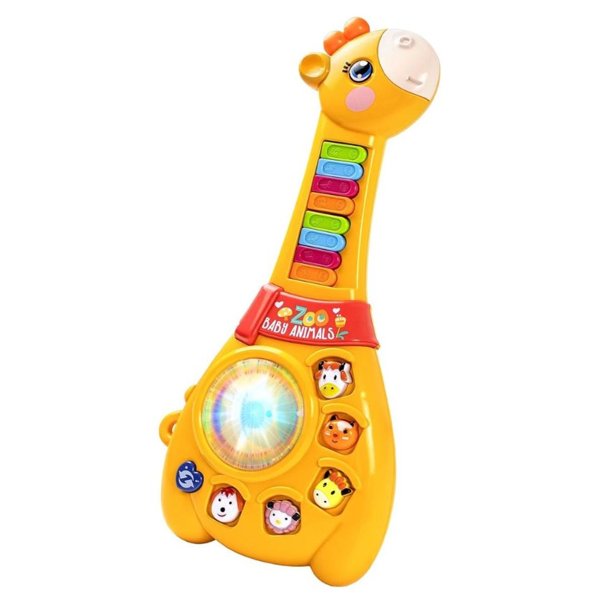 GENERICO - Jirafa Guitarra Musical para Bebés Juguete Didáctico Luces y Sonidos de Animales