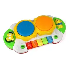 GENERICO - Juguete Piano y Tambor Musical Interactivo con Luces y Sonido para Bebés