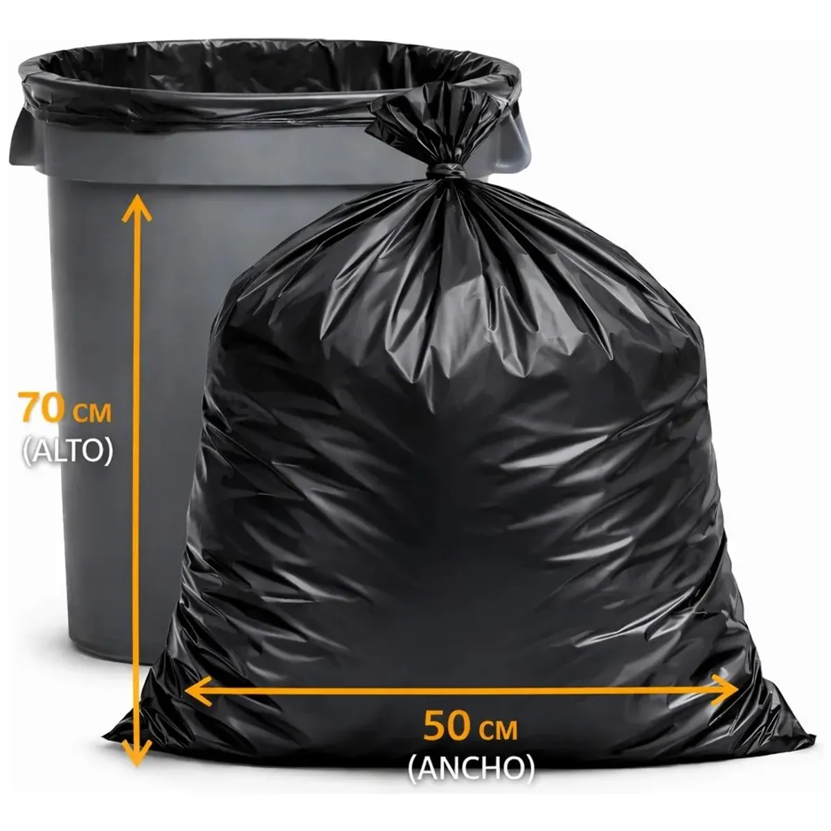 VALSTORE DECO Y DESIGN - Bolsa de Basura 50x70 cm – Uso Diario Hogar - Pack 10 Unidades