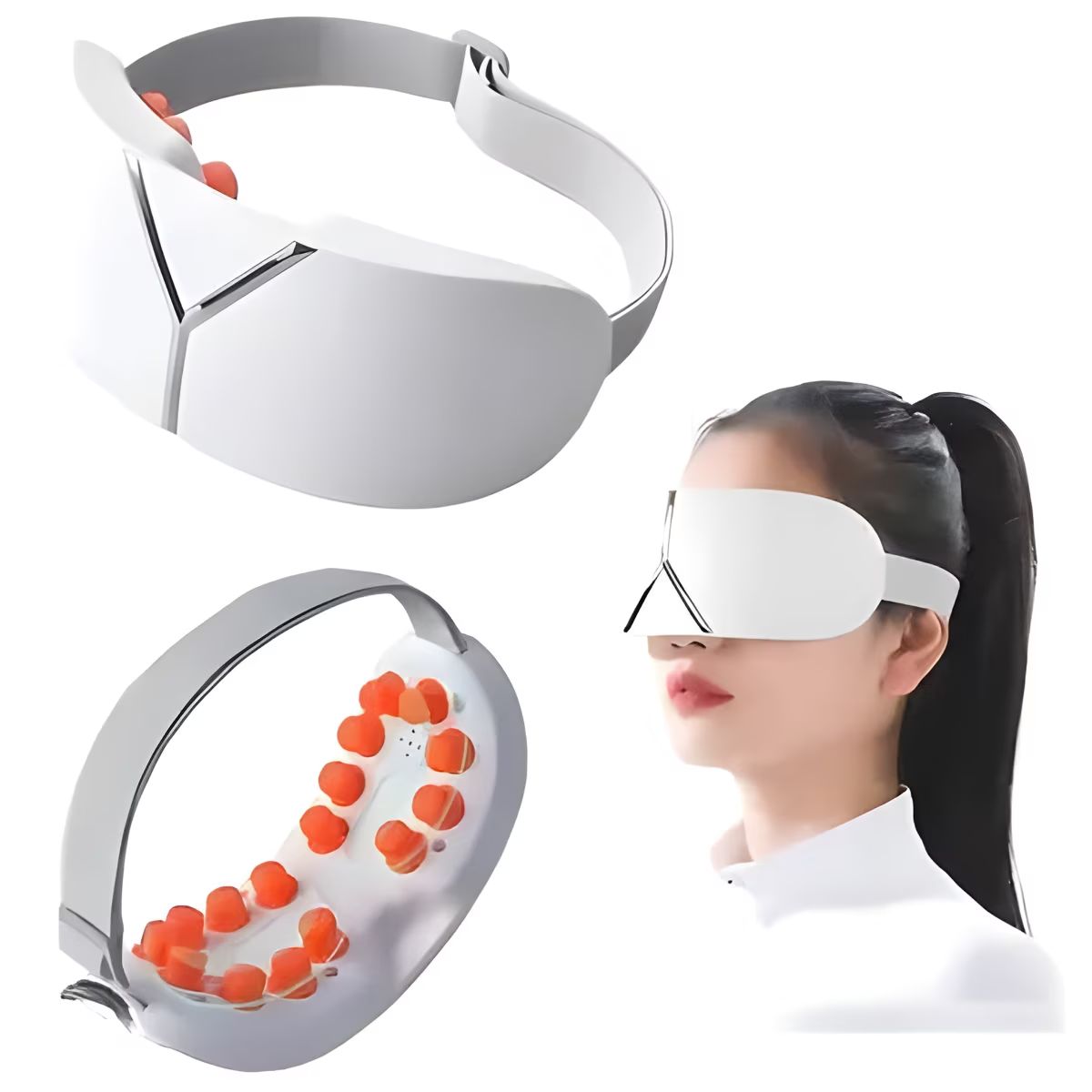 GENERICO - Masajeador De Ojos Con Calor Terapéutico Y Modo Vibración