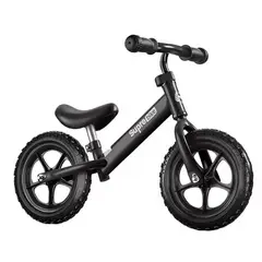 GENERICO - Bicicleta De Equilibrio Sin Pedales 1 A 5 Años Niños Negro.