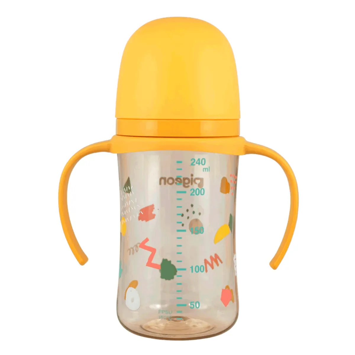 PIGEON - Biberón Mamadera Softouch Fiesta 2 con Asa 240 ml Pigeon