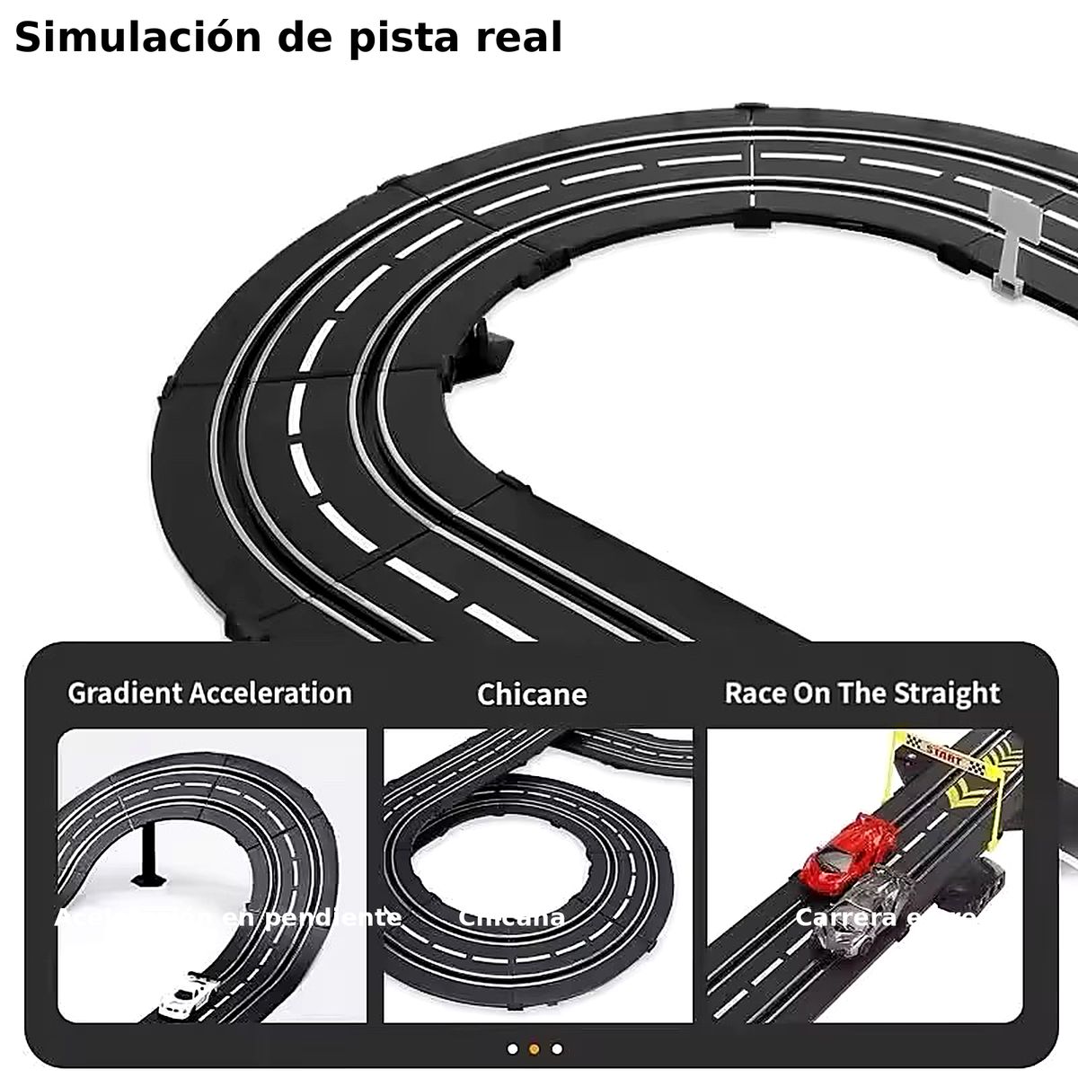 GENERICO - Pista Automóvil De Carreras Vehículo 7,2 Mts