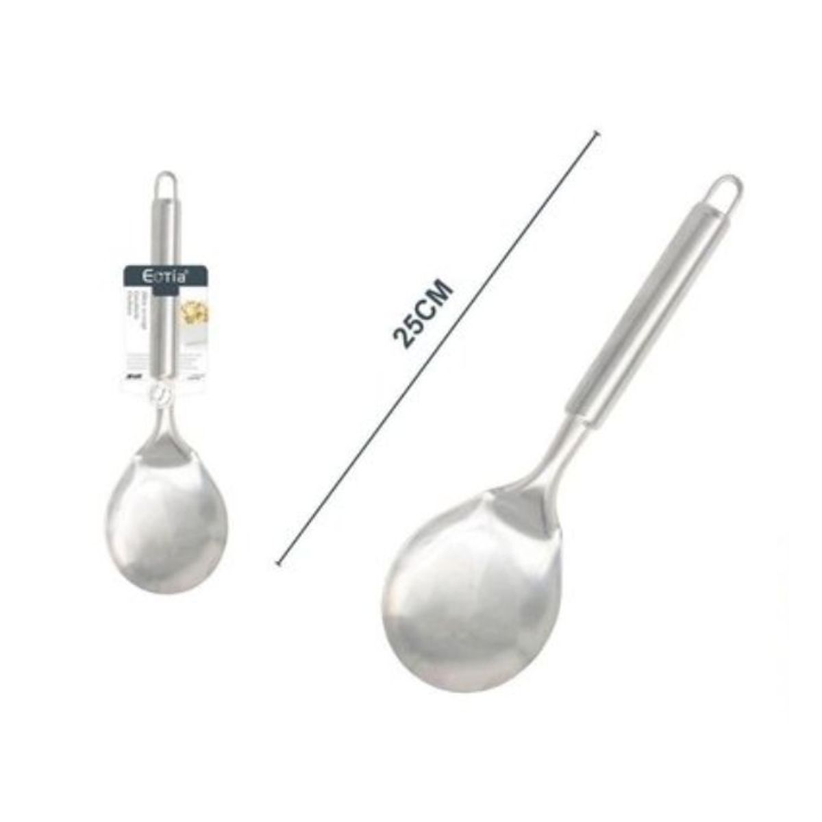 GENERICO - Cuchara Para Servir Profesional 25 cm - Acero Inoxidable Premium - 1 Unidad