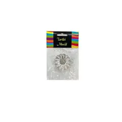 GENERICO - Mini Molde Tartar Plateado 12 Unidades