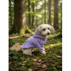 GENERICO - Poleron para Perro y Gato - Hoodie Lila con gorro Talla S