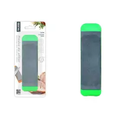 GENERICO - Piedra De Afilar De Roca Con Base Plástica 15 cm - 1 Unidad