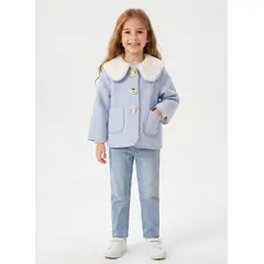 KIBOU - Abrigo Niña Invierno Chaqueta Infantil Chiporro Elegante