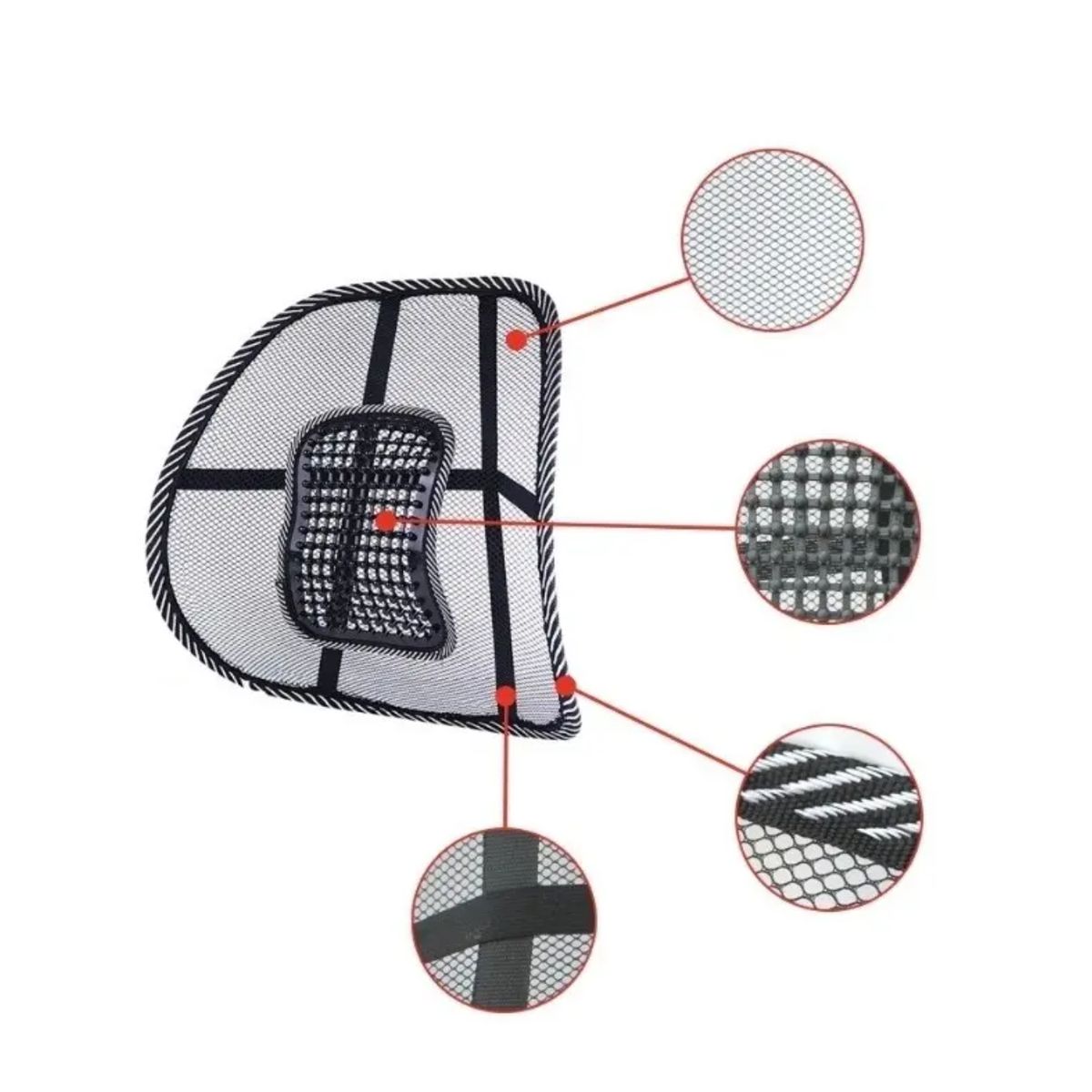 GENERICO - Cojin Lumbar Ergonómico
