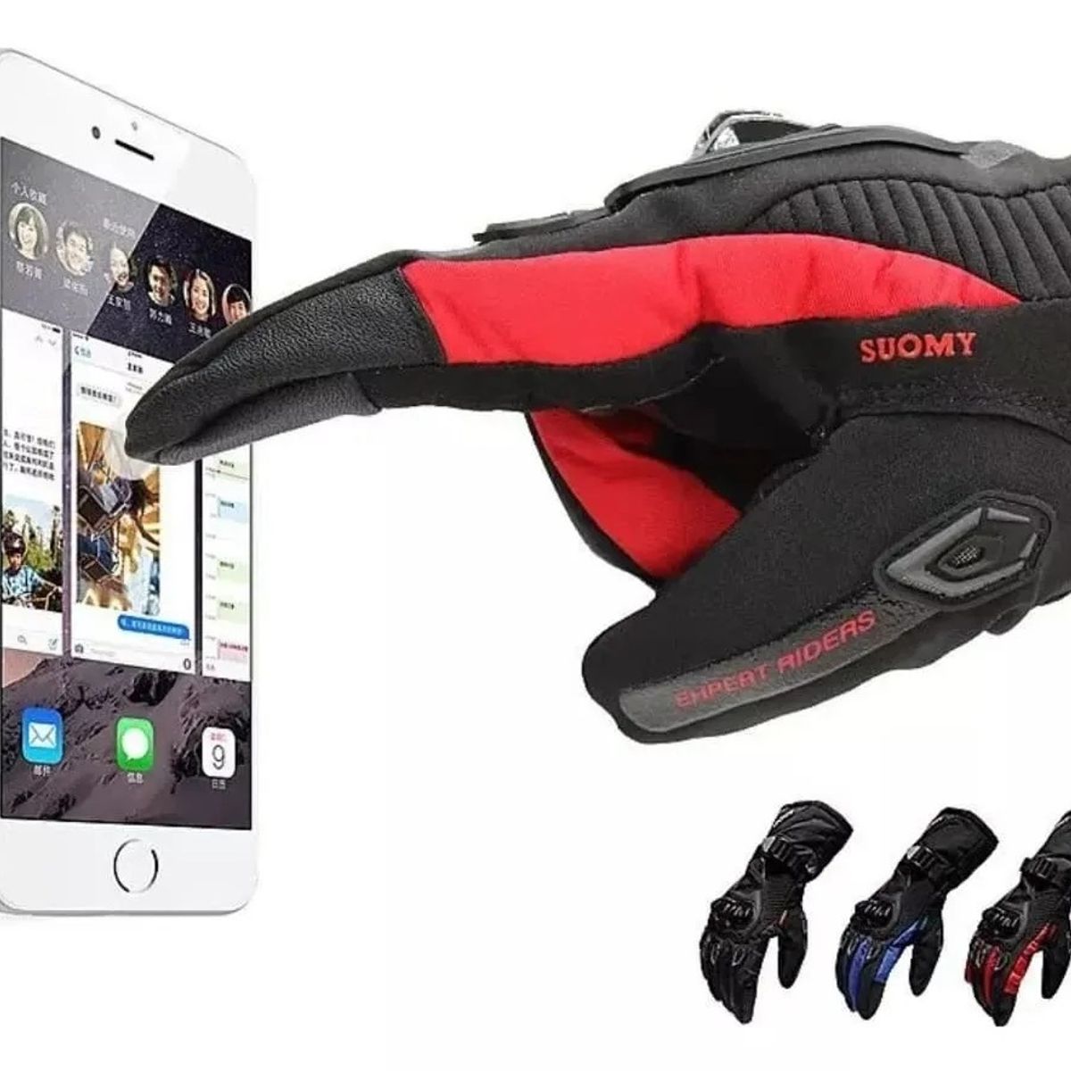 GENERICO - Guante de invierno para motos suomy impermeables termicos
