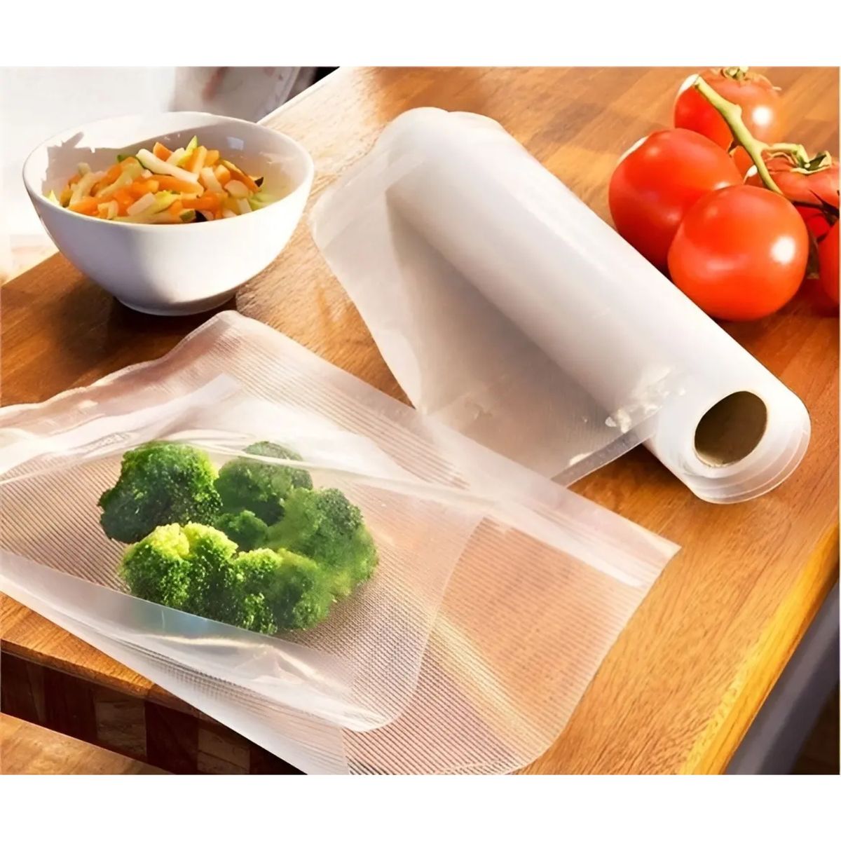 GENERICO - Rollo de Bolsas para Selladora al Vacío 28 cm x 5 m – Conservación de Alimentos