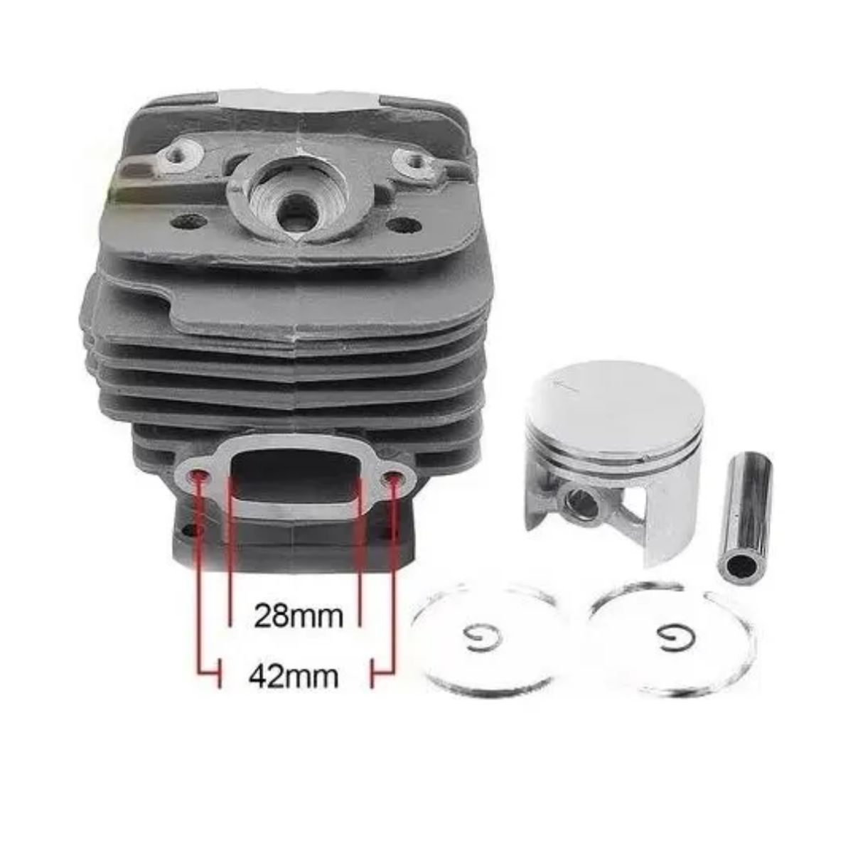 GENERICO - Cilindro Pistón Y Anillos Para Motosierra Stihl Ms360