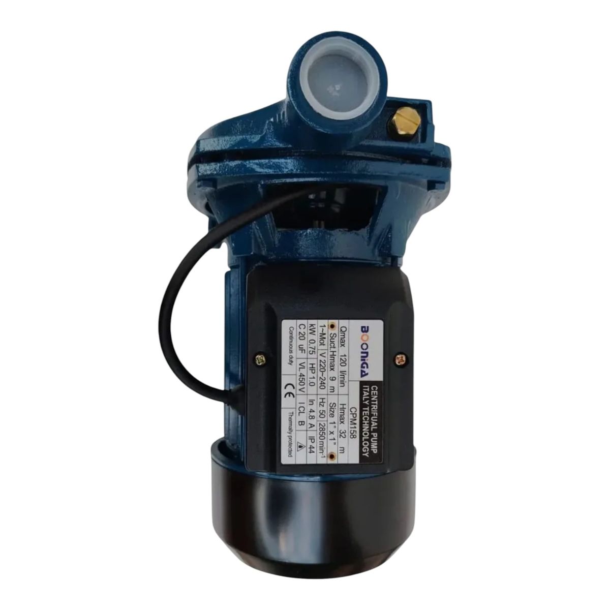 GENERICO - Bomba De Agua Centrifuga 1hp 120 L/Min 1"x1" Booniga