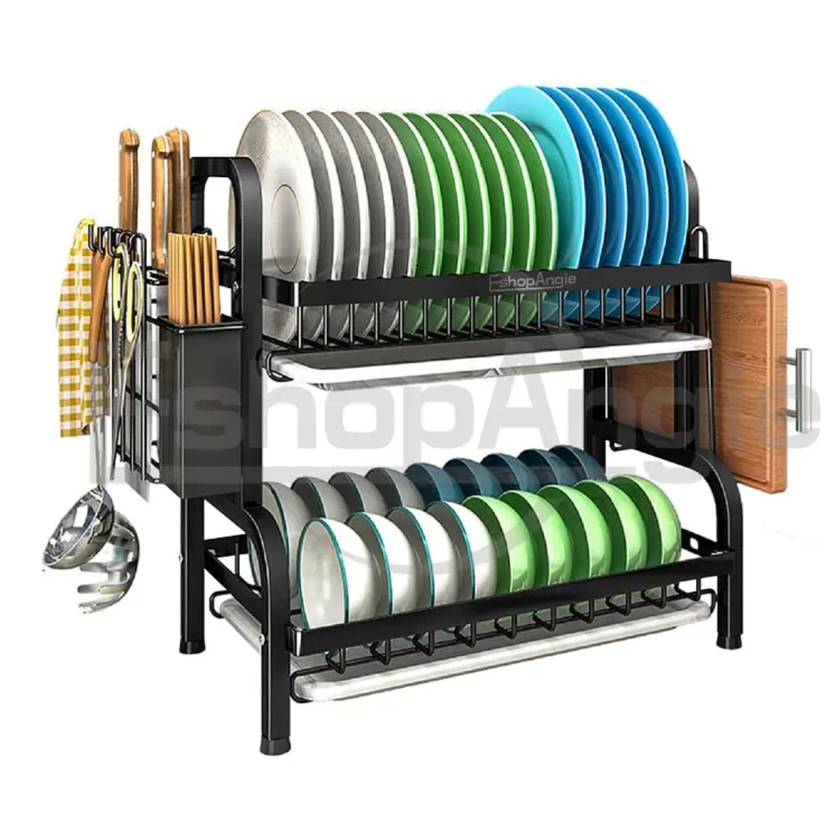GENERICO - Secador Escurridor de Platos 2 Niveles – Organizador Cocina