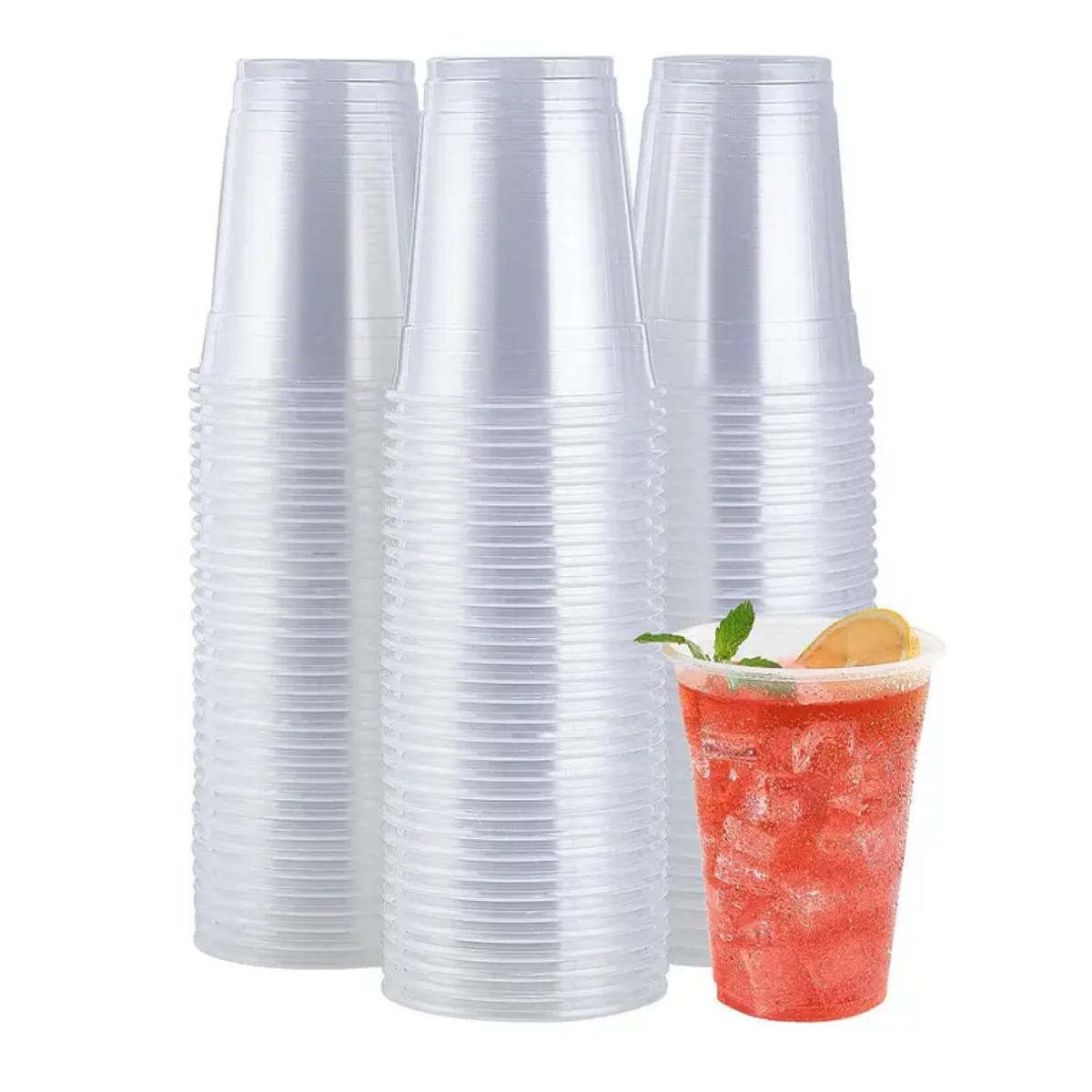 GENERICO - Vaso Plástico Transparente 500ml X 50 Unidades